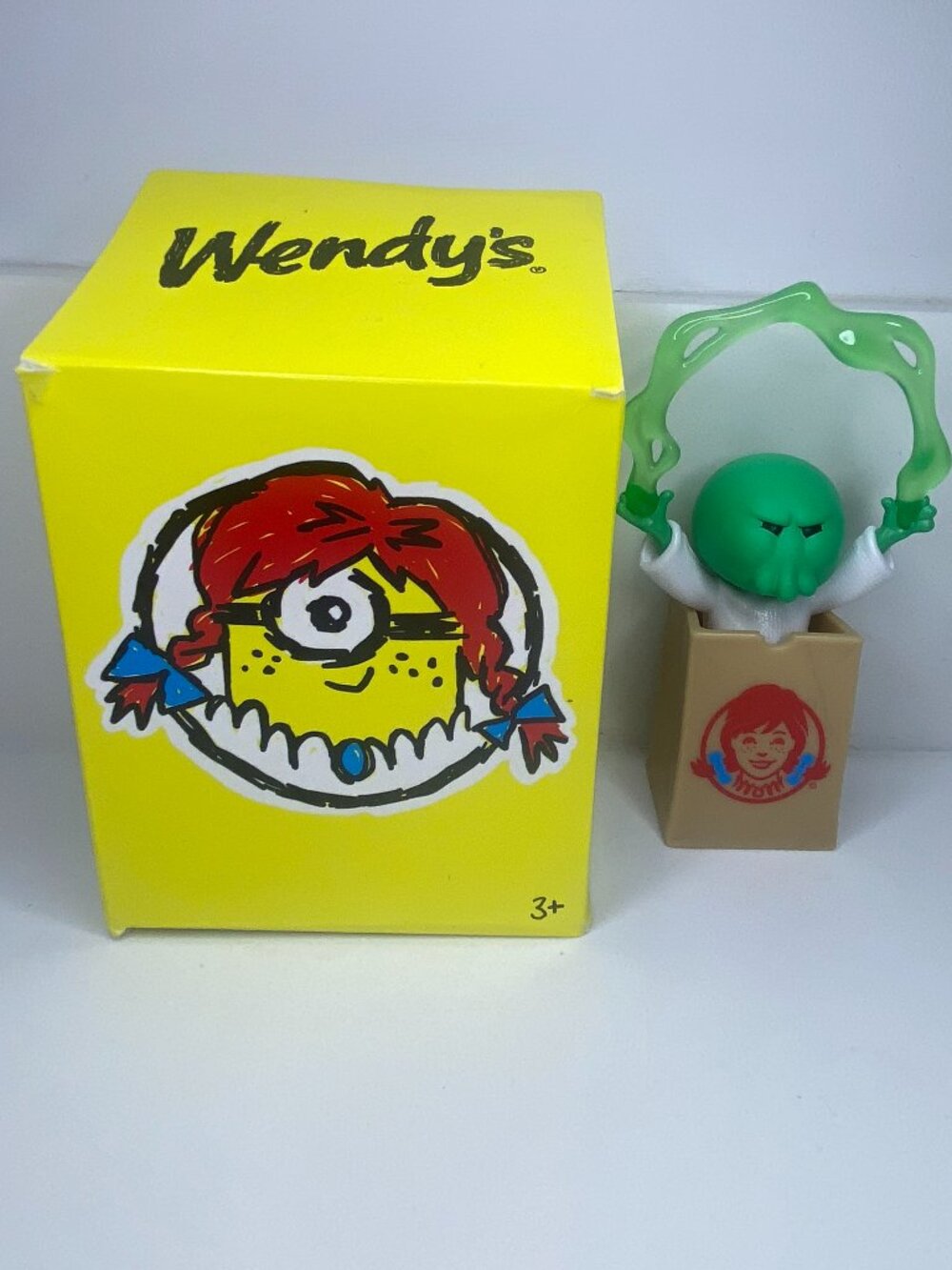 Wendy’s x Minions 2026 Green Monster Mini Figure #4 With Box Collectible